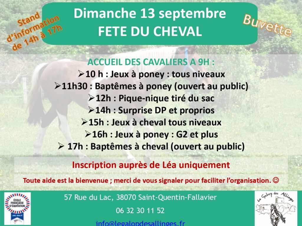 Fête du club – Rentrée 2026-2027
